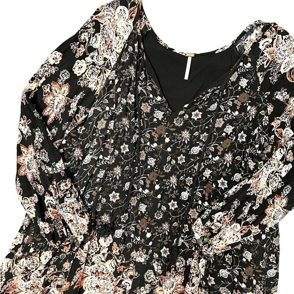 Free People Boho Lucky Loosie Swing Tunic Top Size Extra Small Mini Dress - Picture 15 of 15